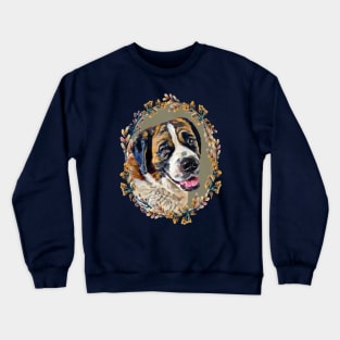 Saint Bernard - Floral Crewneck Sweatshirt